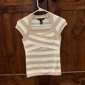 White House Black Market Short sleeve sweater